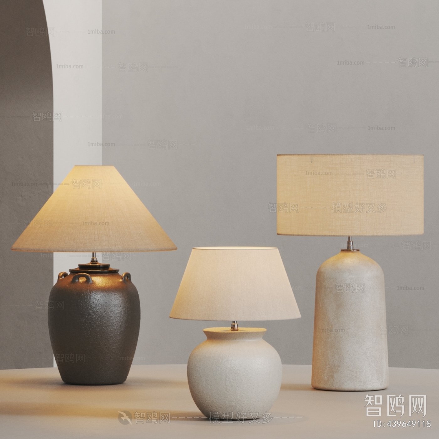 Wabi-sabi Style Table Lamp