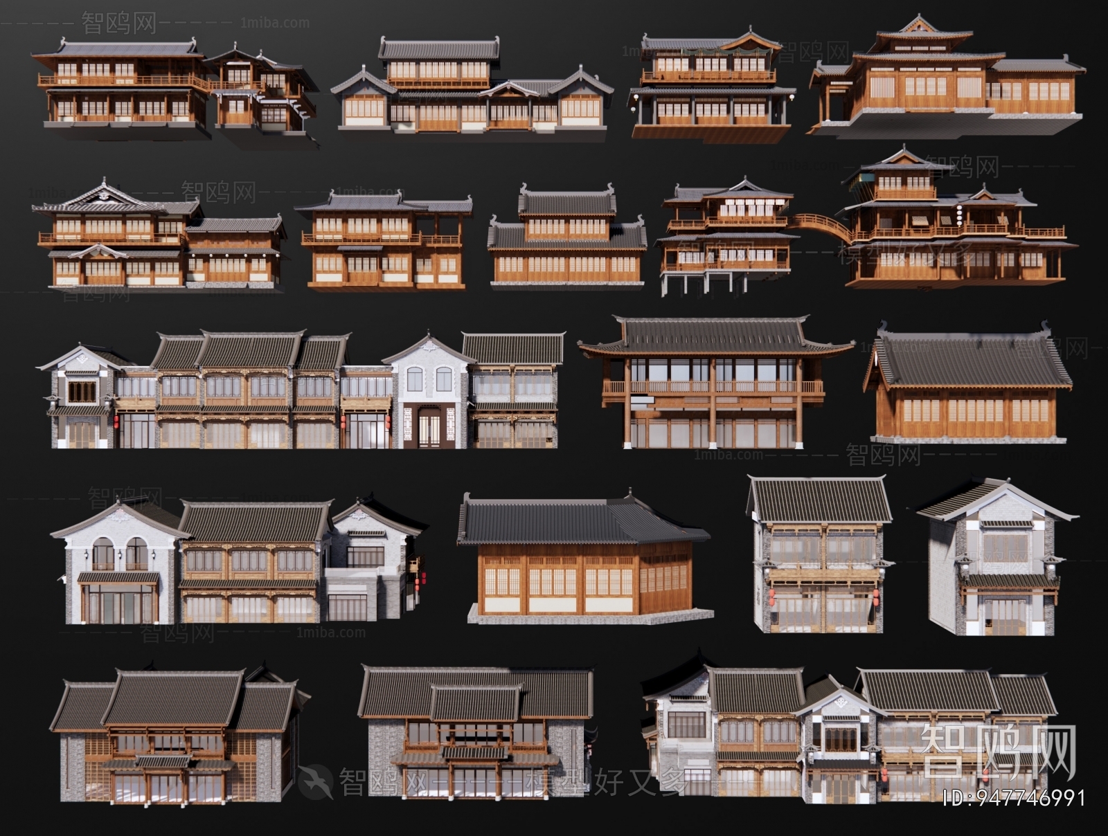 Chinese Style Ancient Architectural Buildings