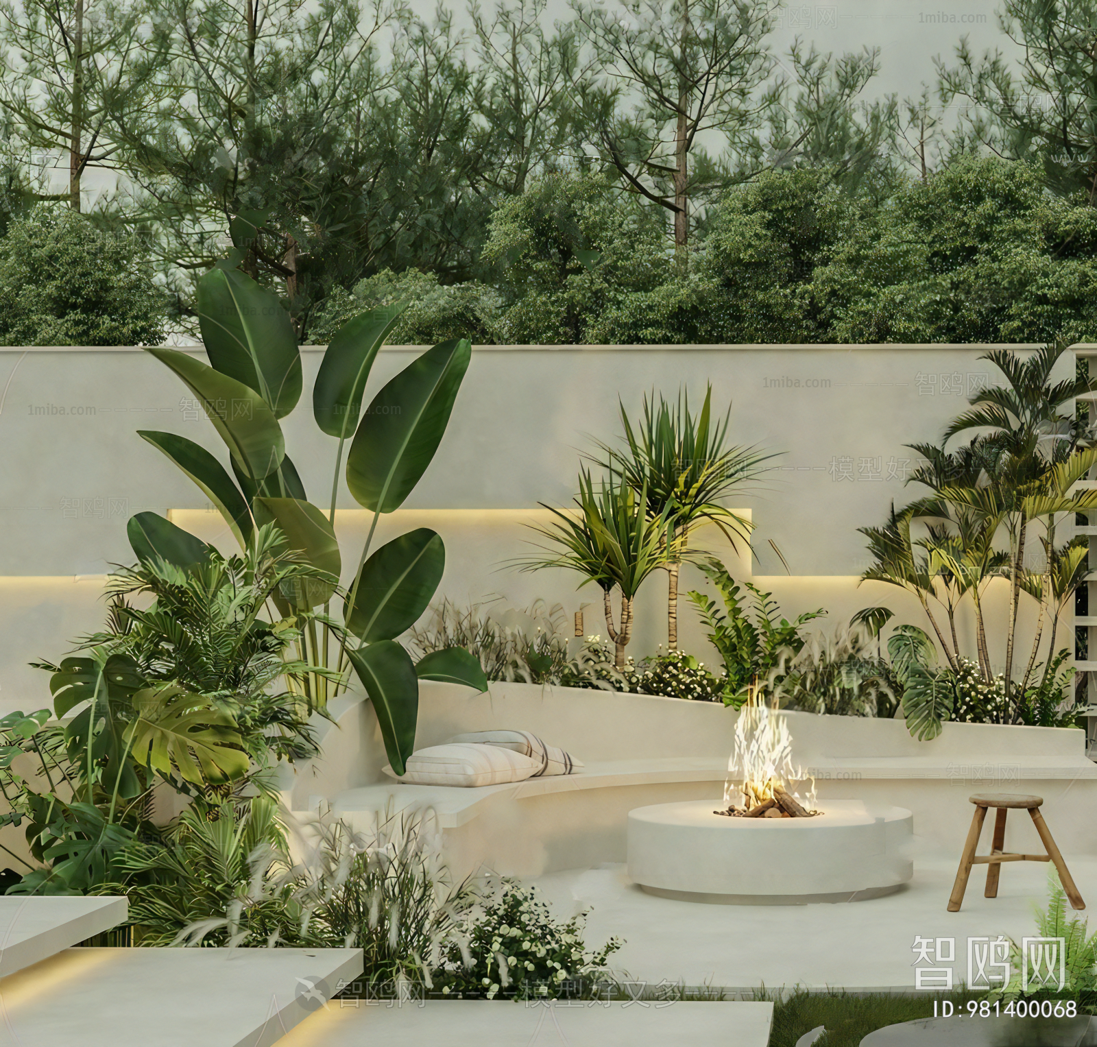 Modern Courtyard/landscape