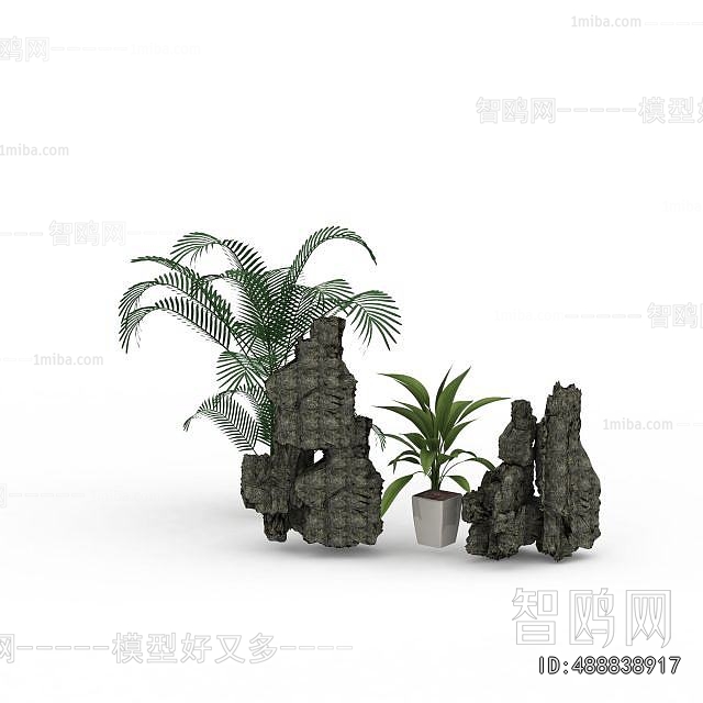 New Chinese Style Rockery Waterscape