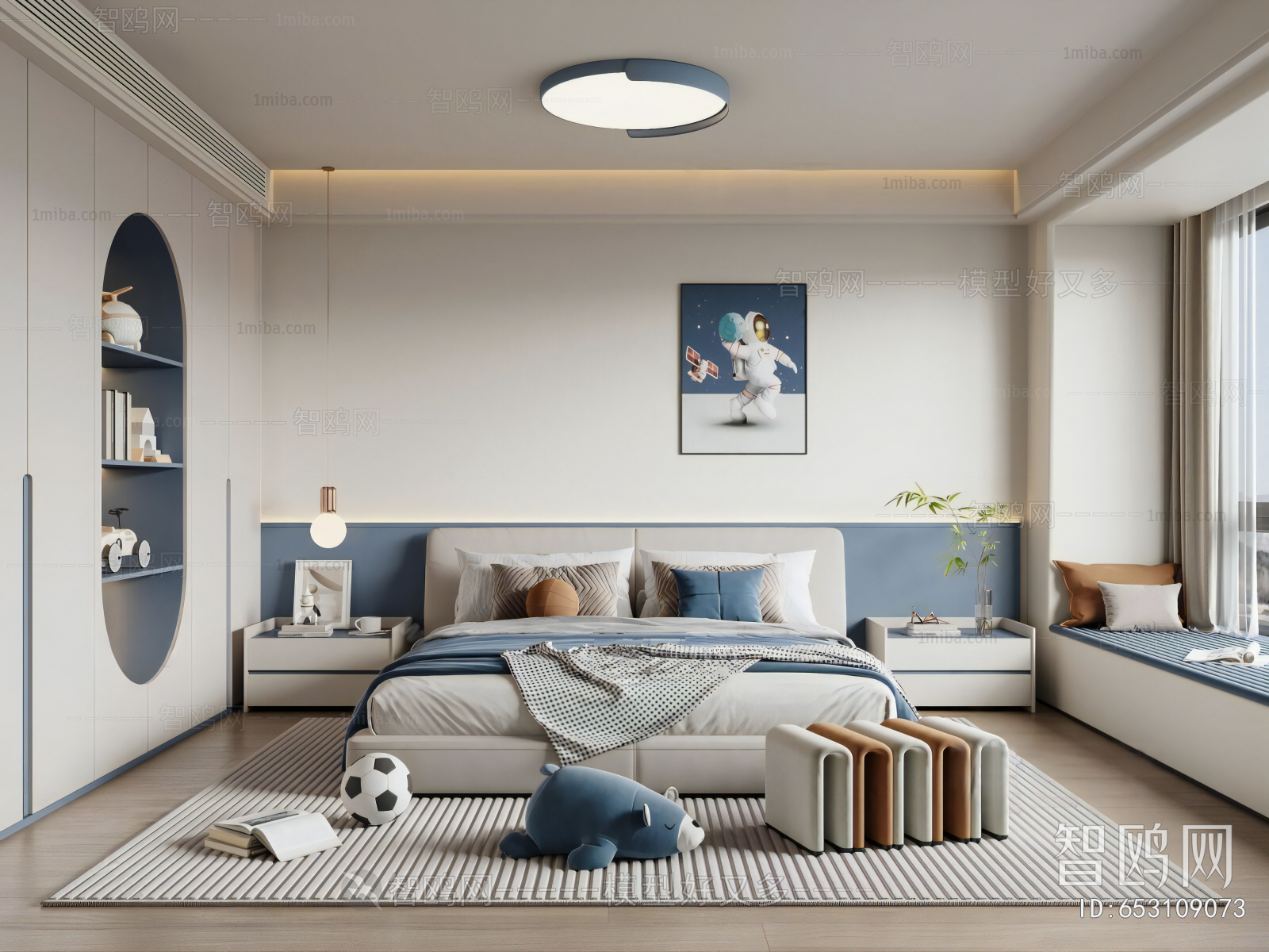 Modern Boy's Room And Son's Room