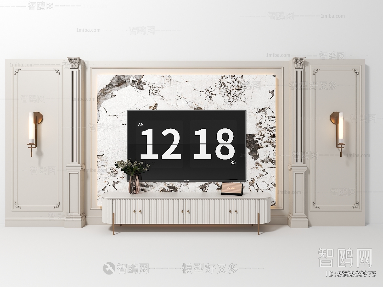 French Style TV Cabinet