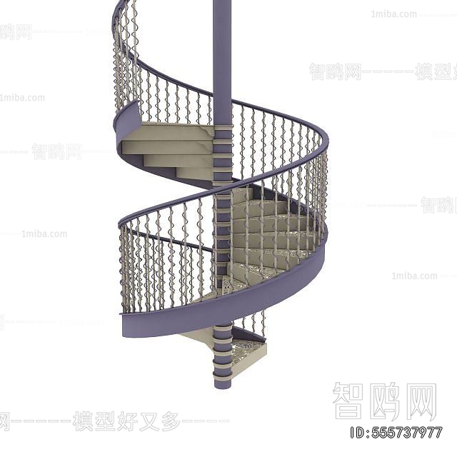 European Style Rotating Staircase