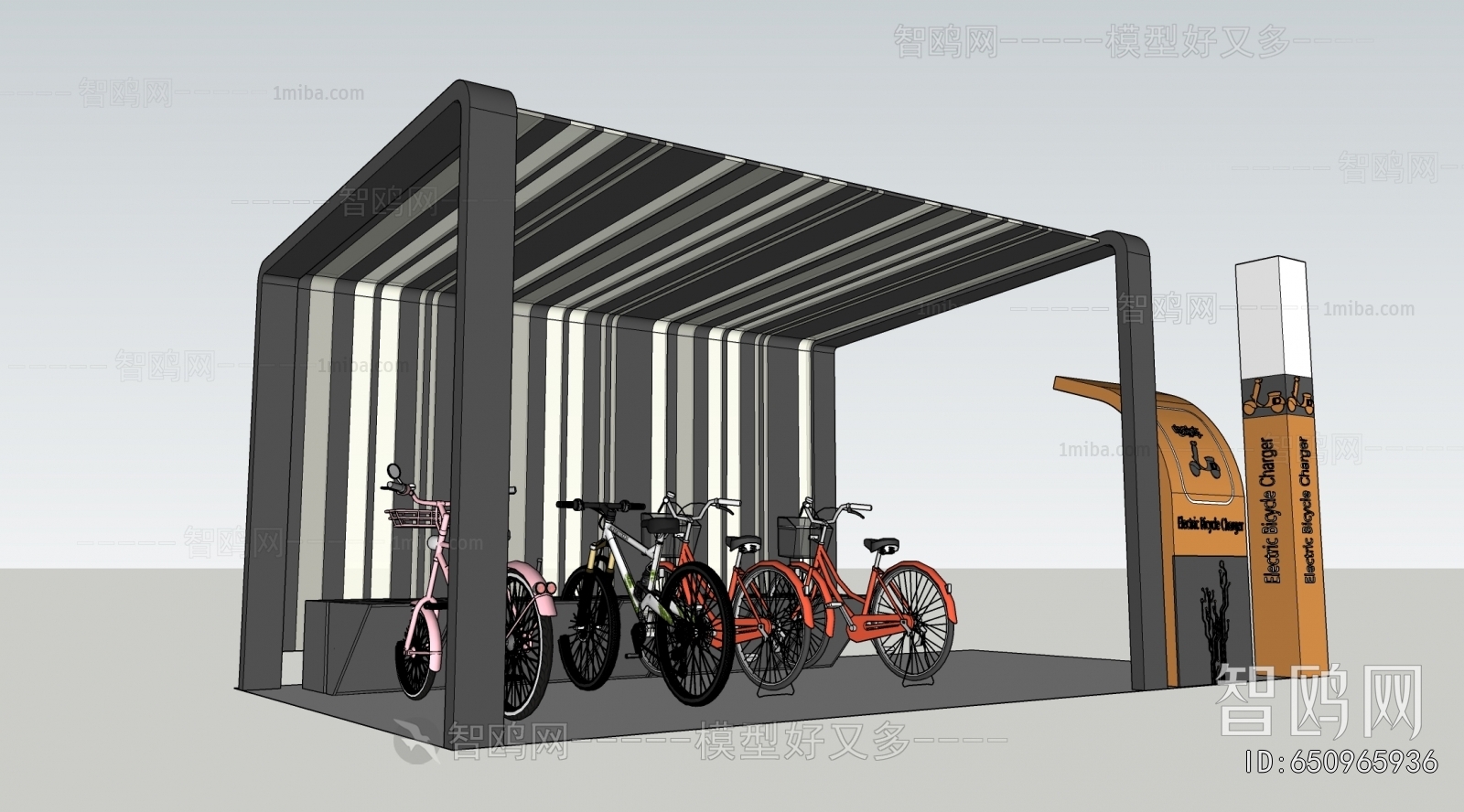 Modern Outdoor Parking Lot