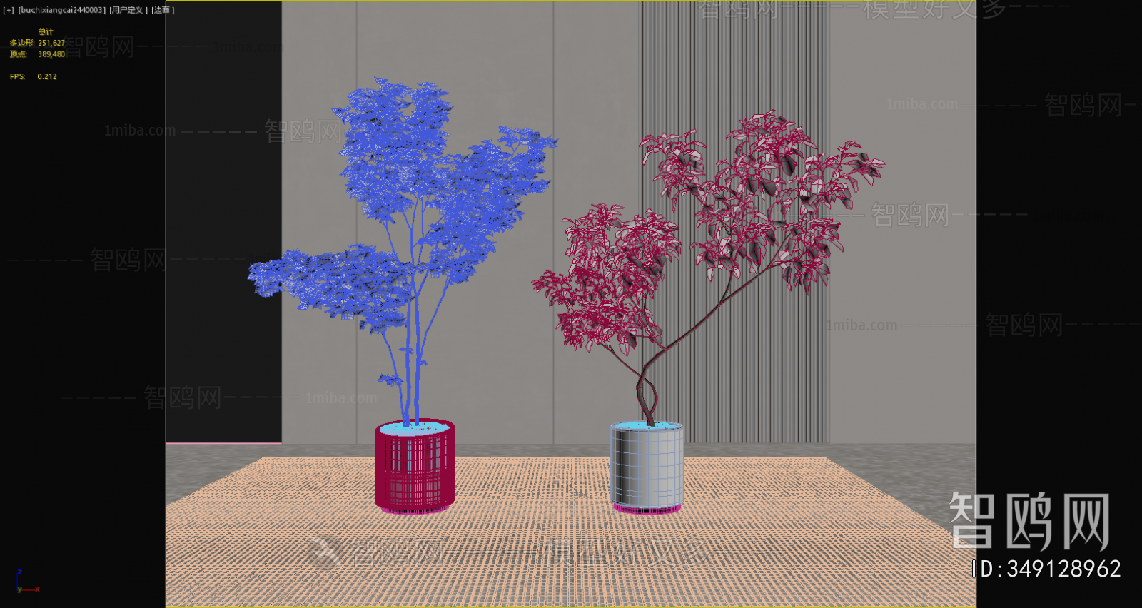 Modern Ground Green Plant Potted Plants