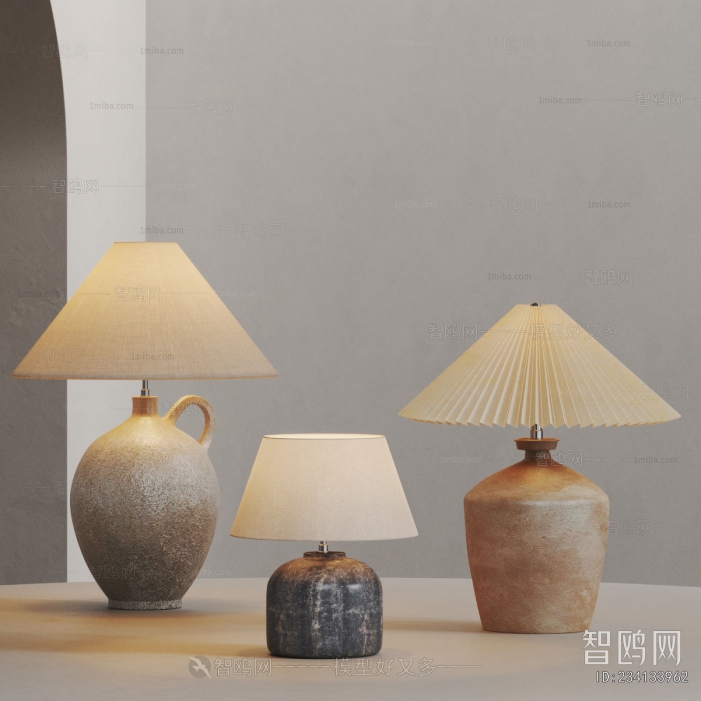 Wabi-sabi Style Table Lamp
