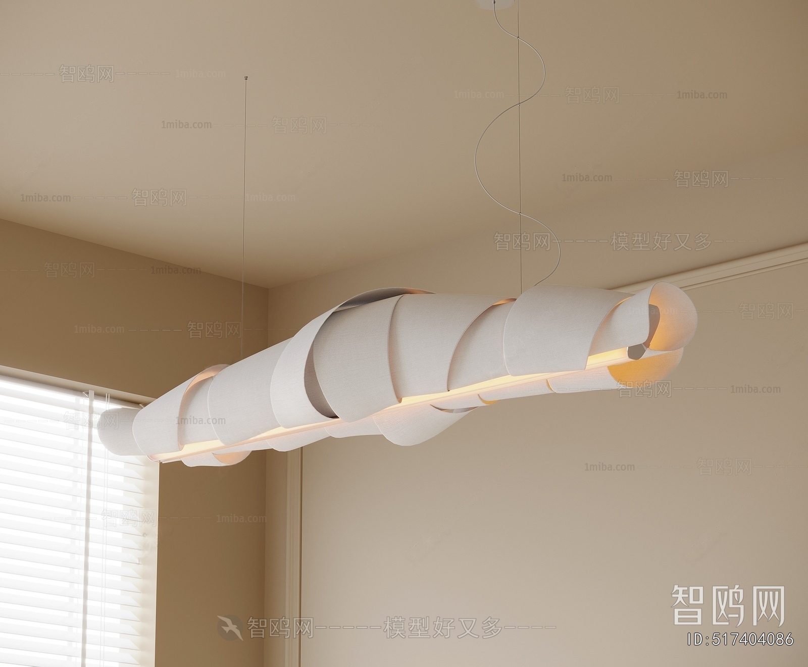 Wabi-sabi Style Long Chandelier