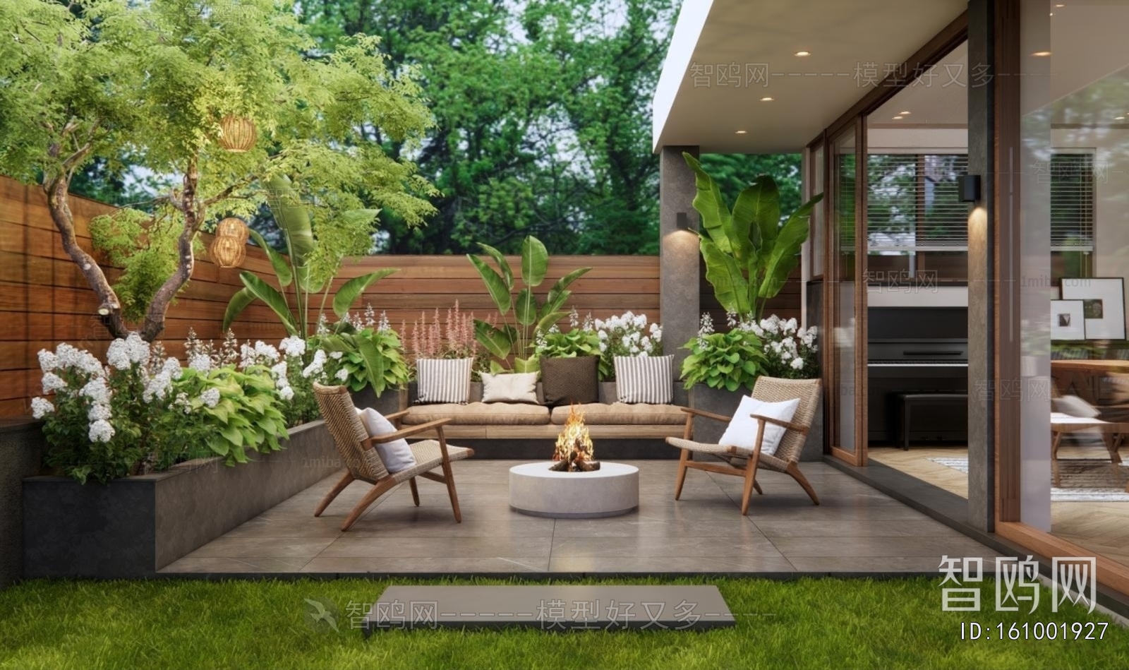 Modern Courtyard/landscape