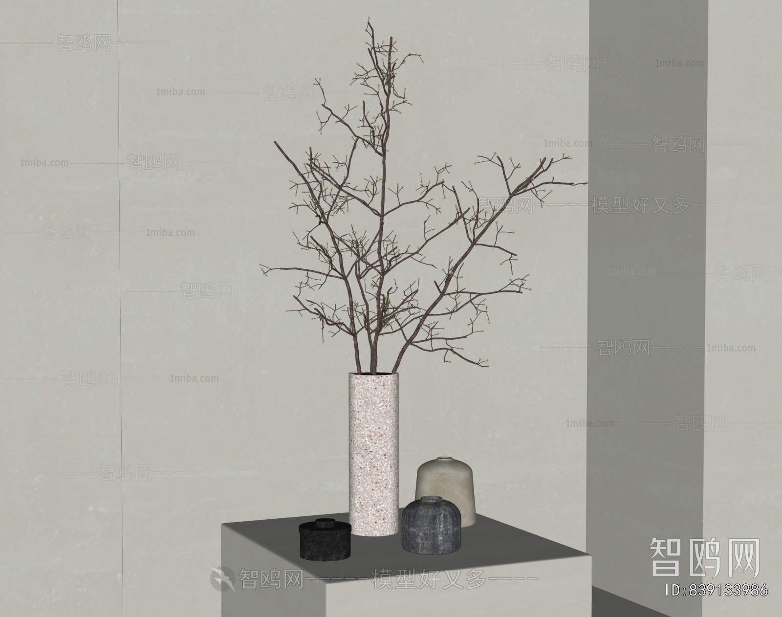 Wabi-sabi Style Dried Branch