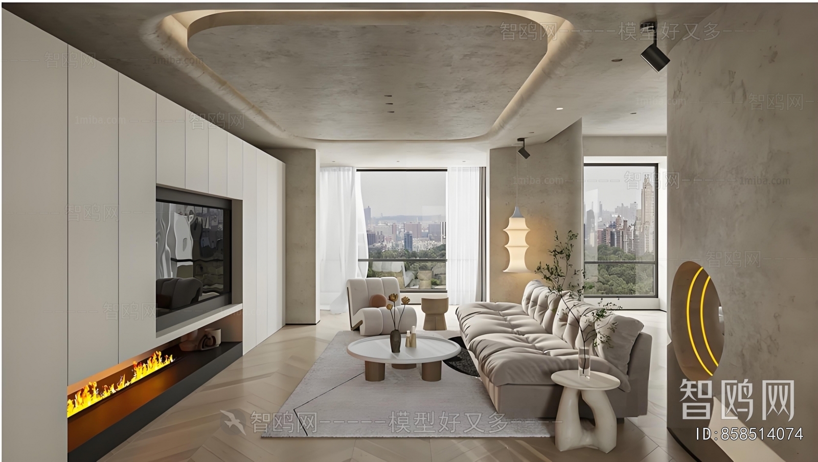 Wabi-sabi Style A Living Room