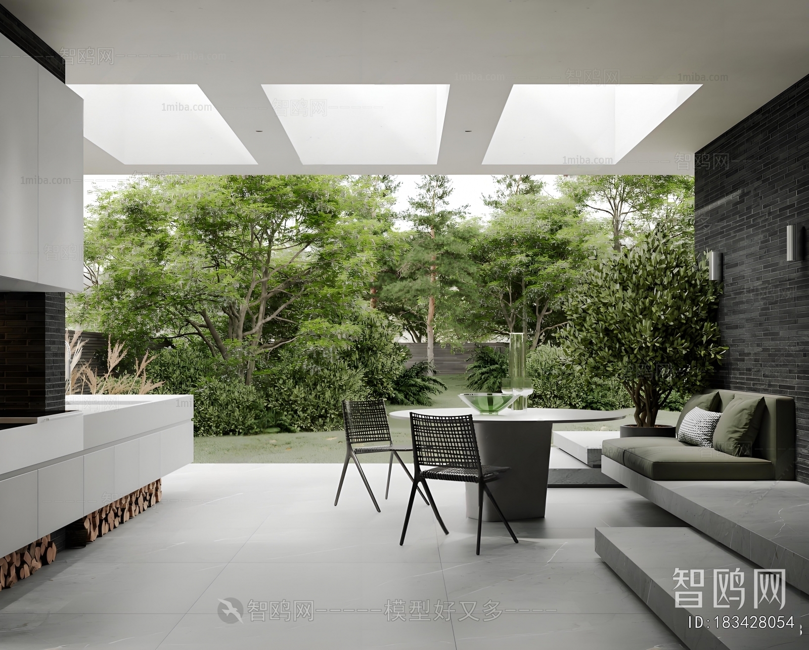 Modern Courtyard/landscape