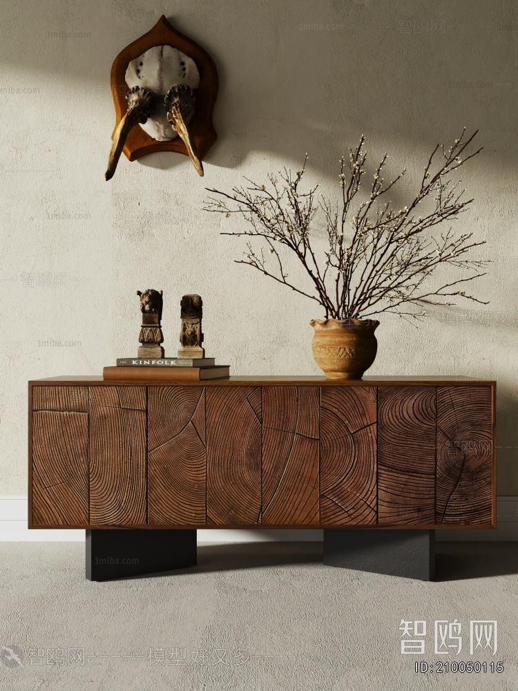 Wabi-sabi Style Entrance Cabinet