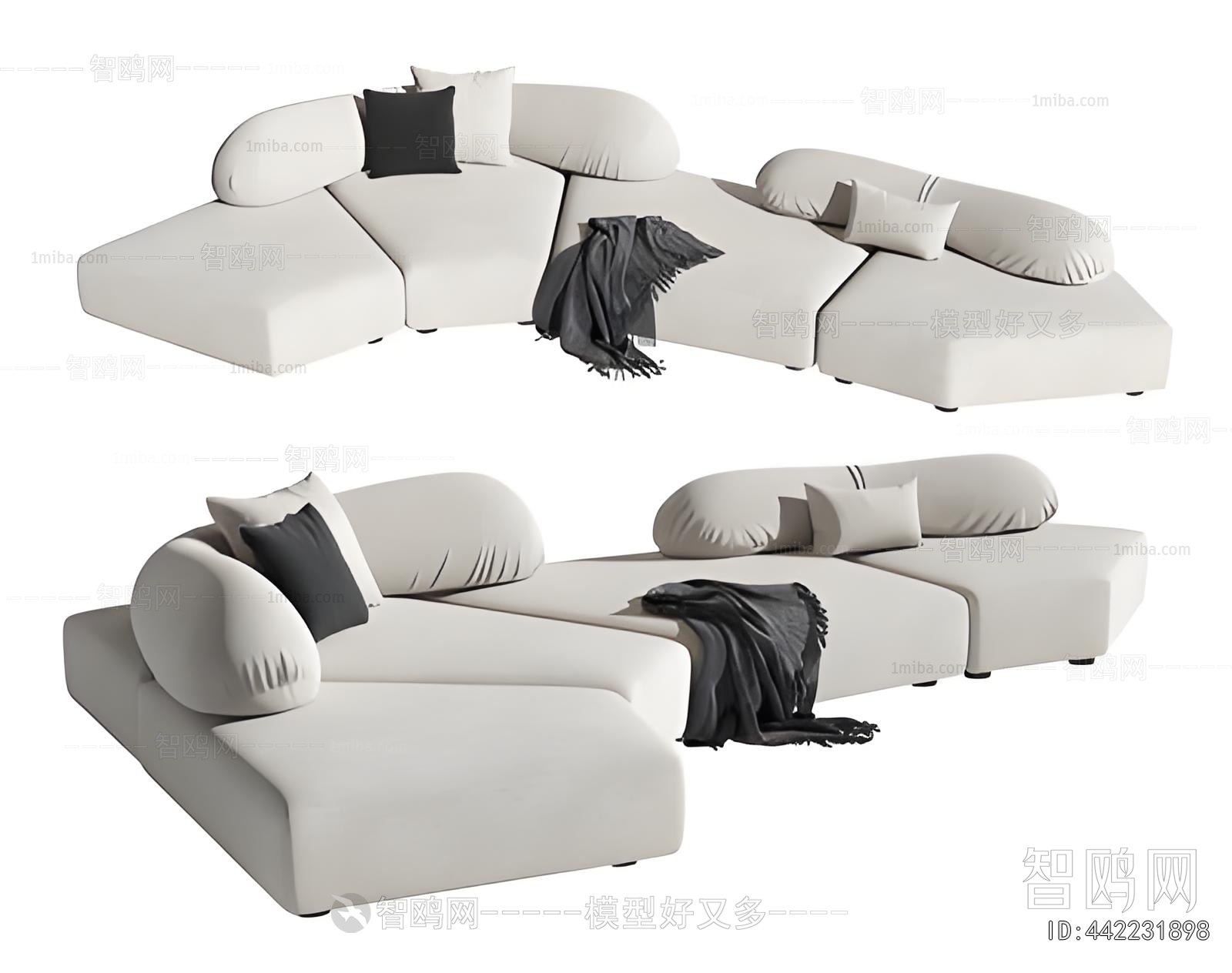 Modern Curved Sofa