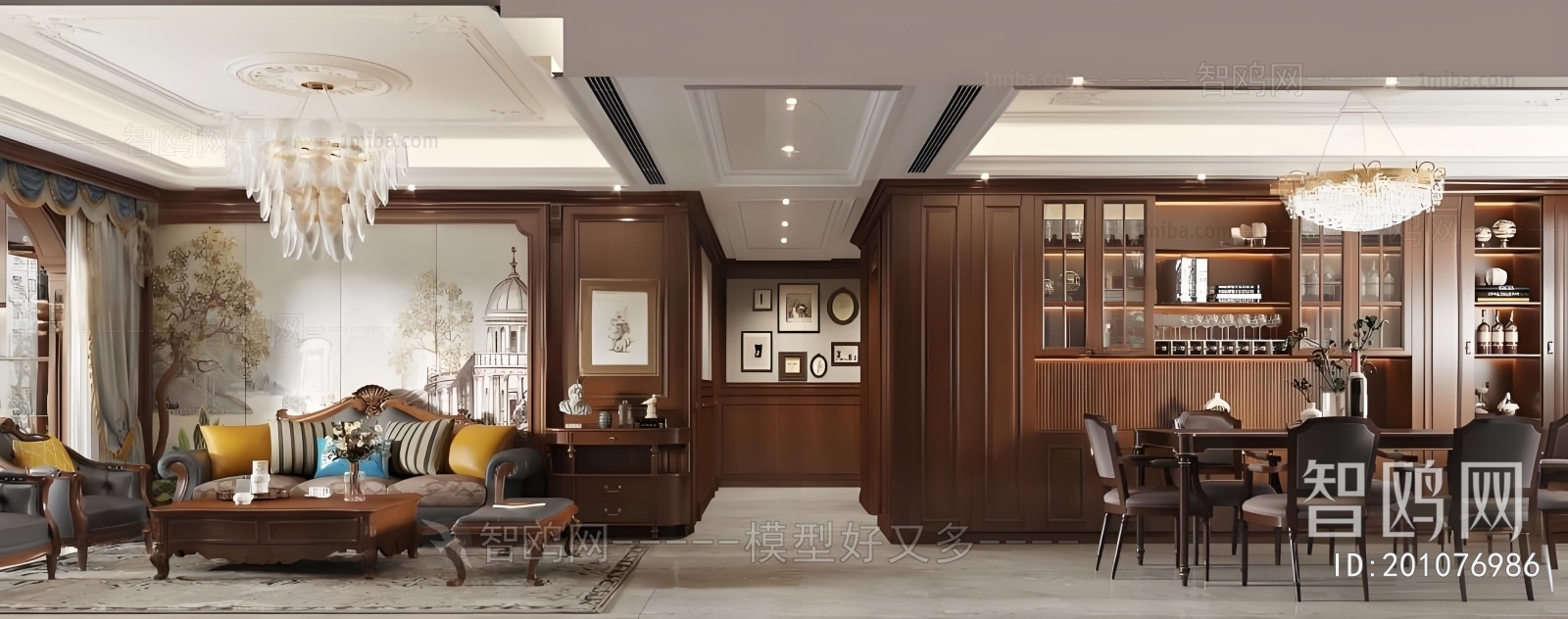 American Style A Living Room