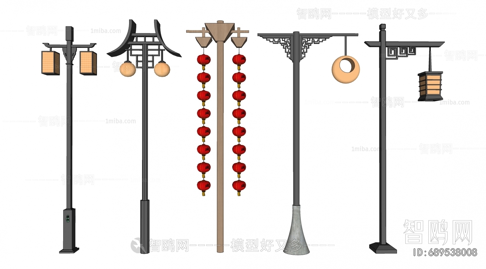 New Chinese Style Outdoor Light