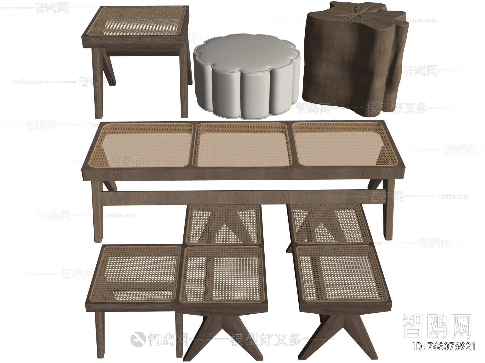 Wabi-sabi Style Stool