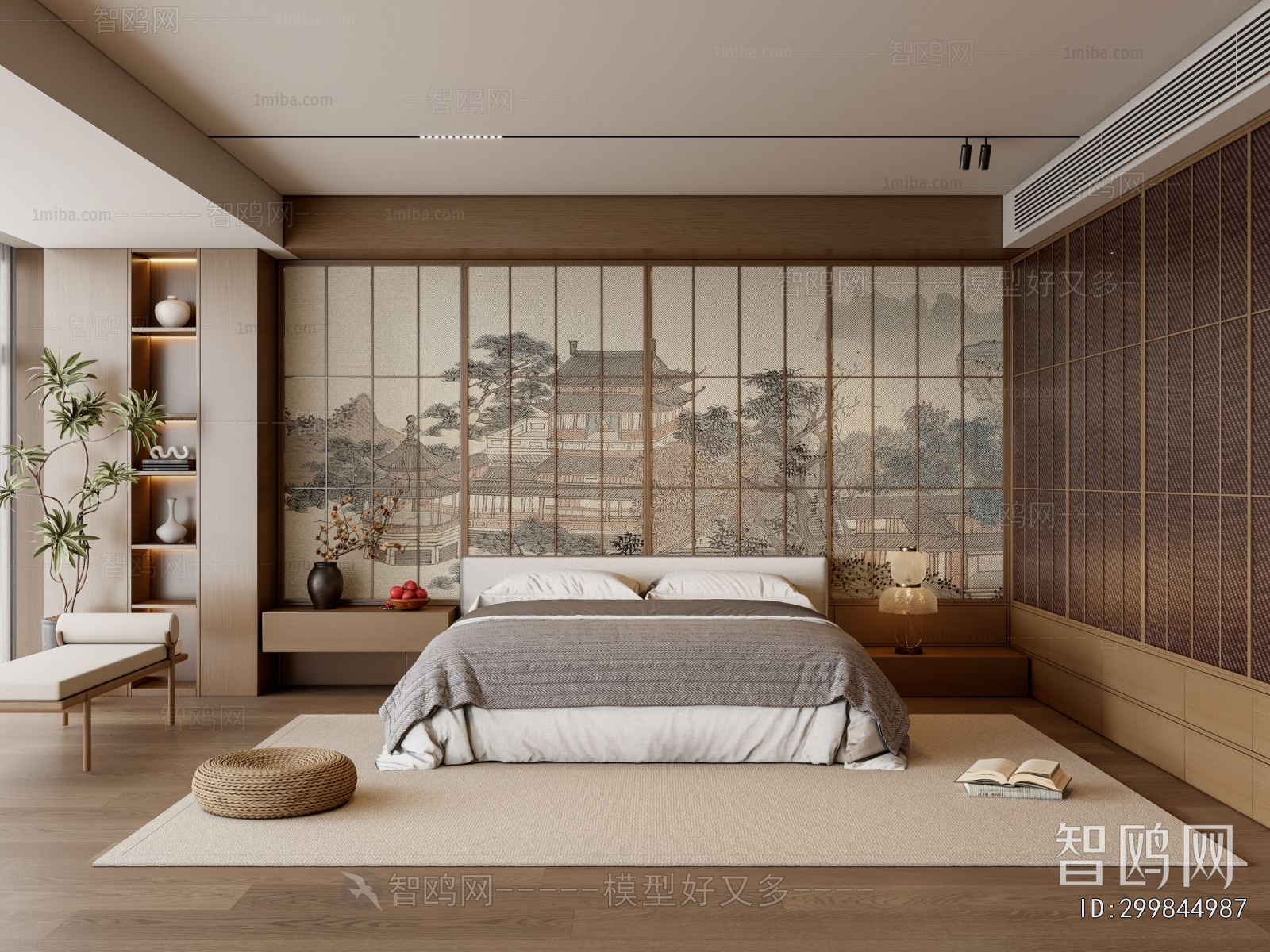 New Chinese Style Bedroom
