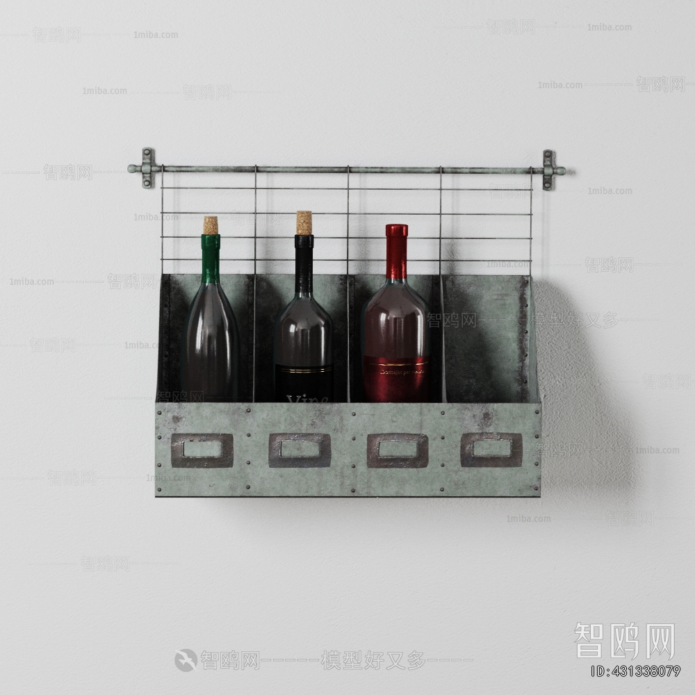 Industrial Style Wine Rack