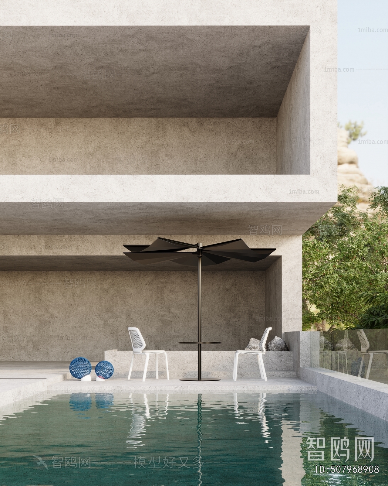 Modern Courtyard/landscape