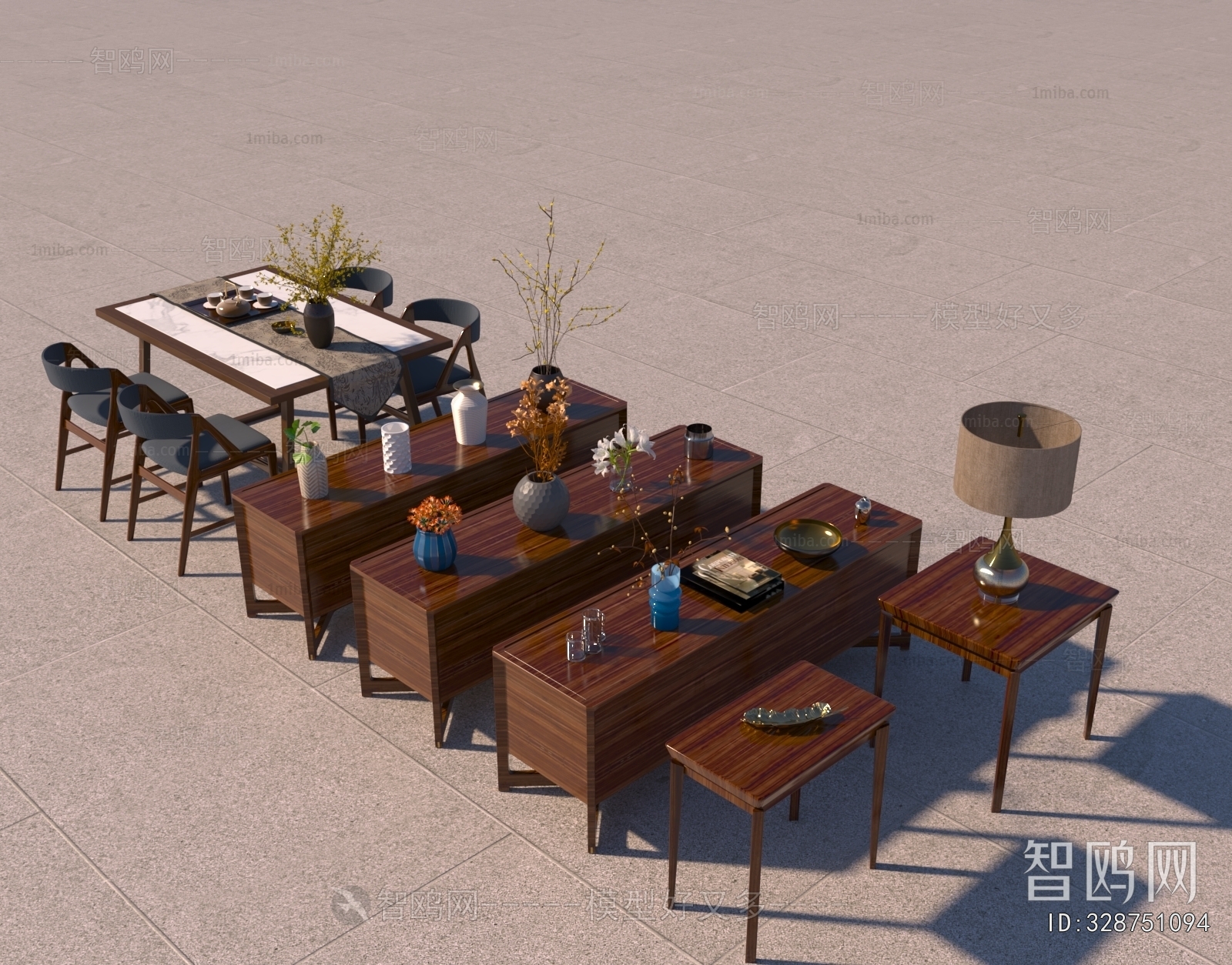 New Chinese Style TV Cabinet