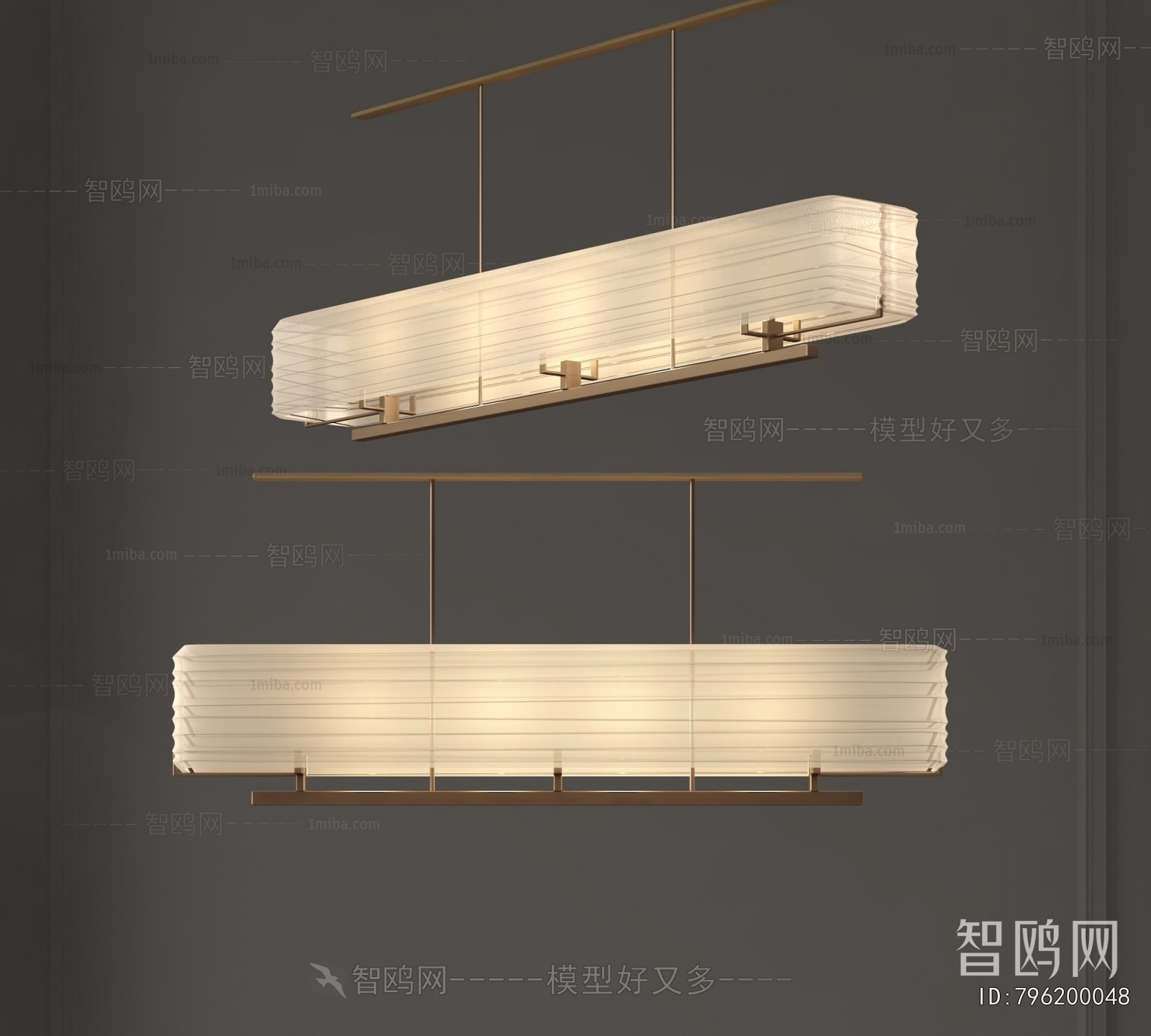 Modern Long Chandelier