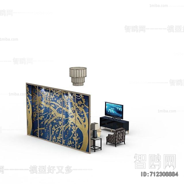 New Chinese Style Sofa Combination