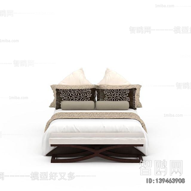 New Chinese Style Double Bed