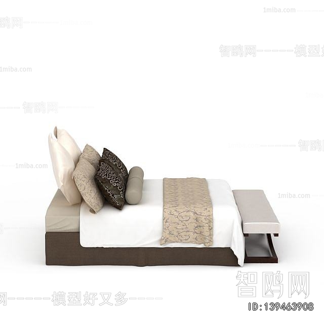 New Chinese Style Double Bed