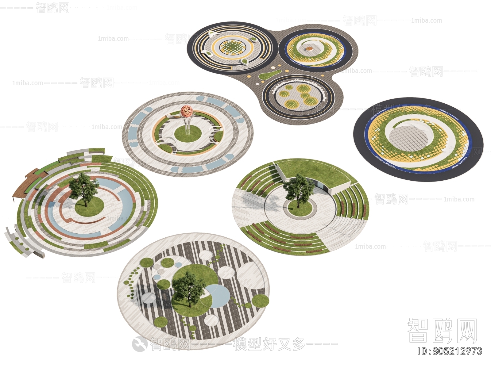 Modern Park Landscape