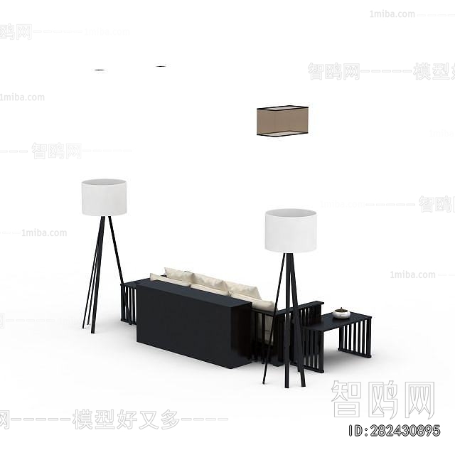 New Chinese Style Multi Person Sofa