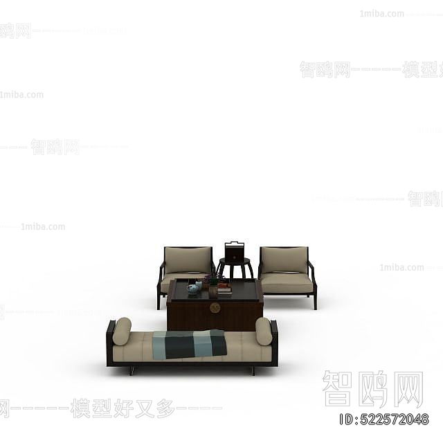 New Chinese Style Sofa Combination