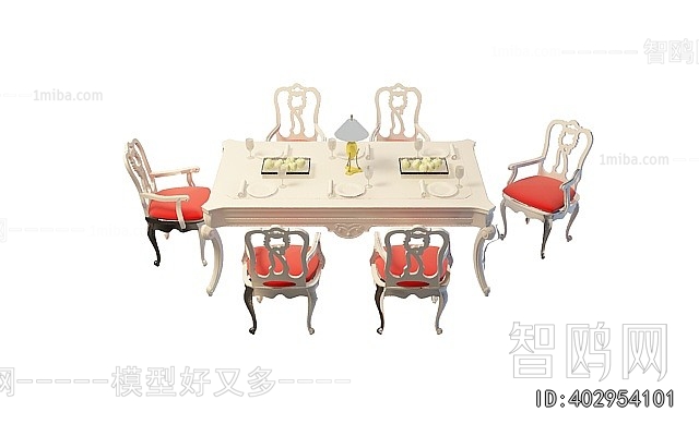 European Style Dining Table And Chairs