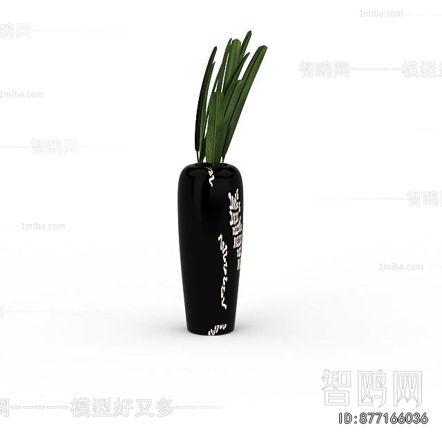 Modern Ground Green Plant Potted Plants