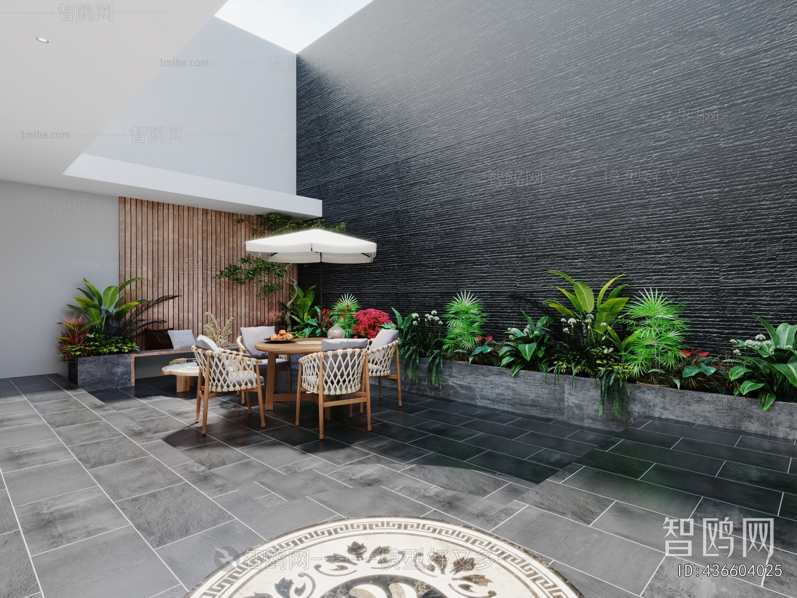 Modern Courtyard/landscape