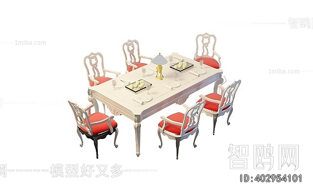 European Style Dining Table And Chairs