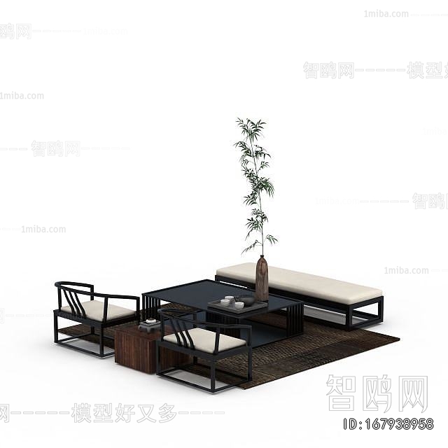 New Chinese Style Sofa Combination