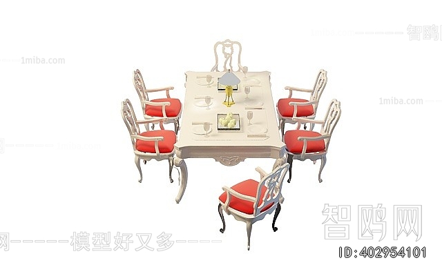 European Style Dining Table And Chairs