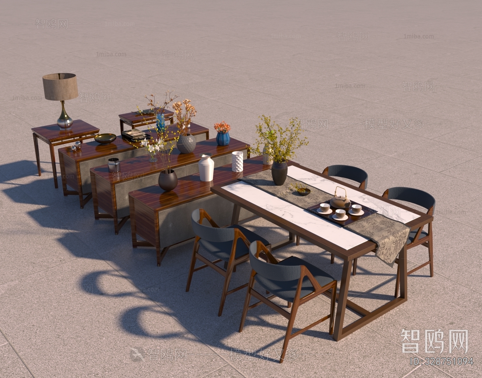 New Chinese Style TV Cabinet