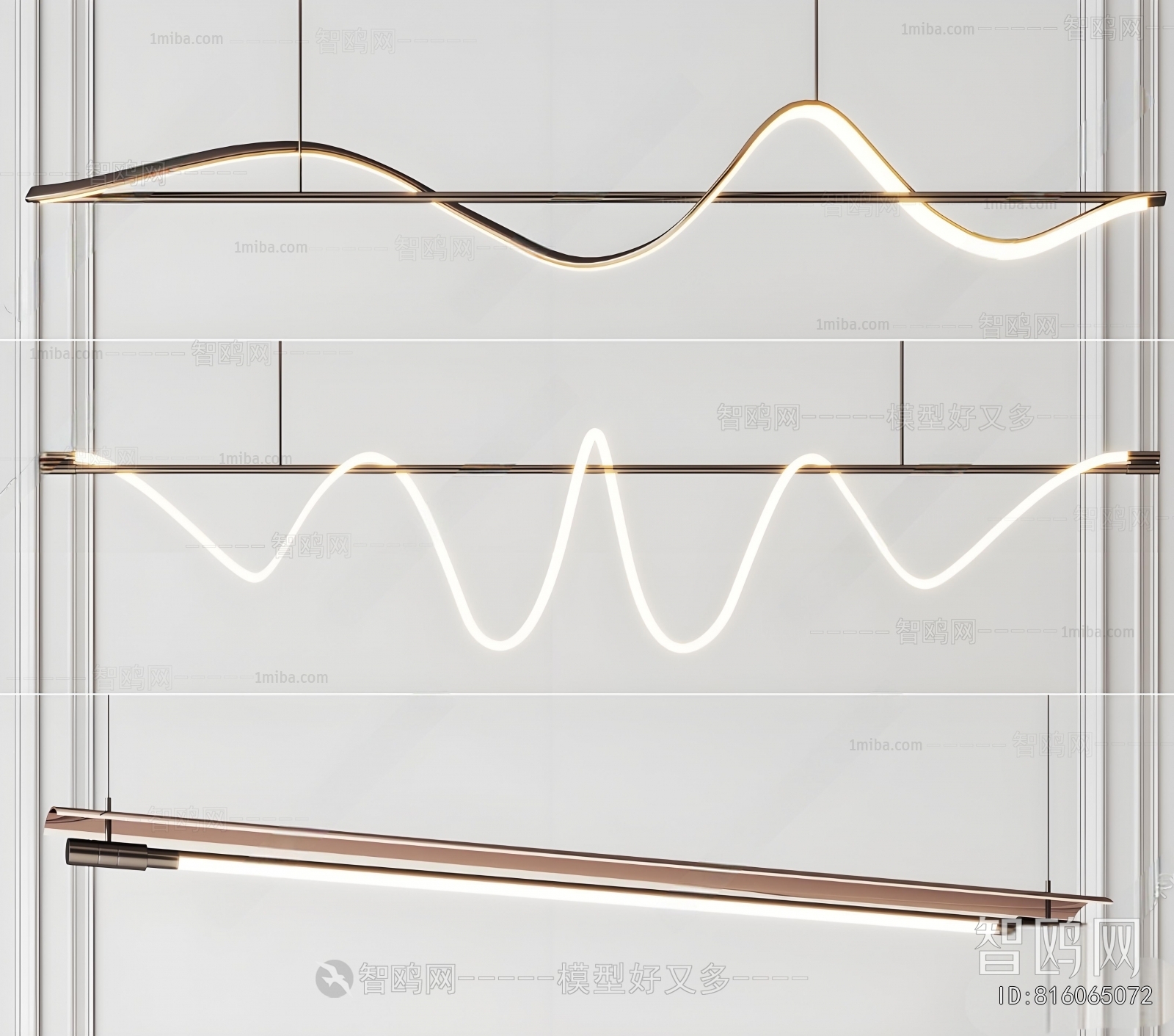 Modern Long Chandelier