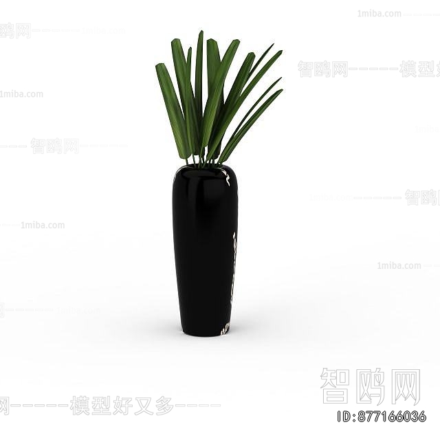Modern Ground Green Plant Potted Plants