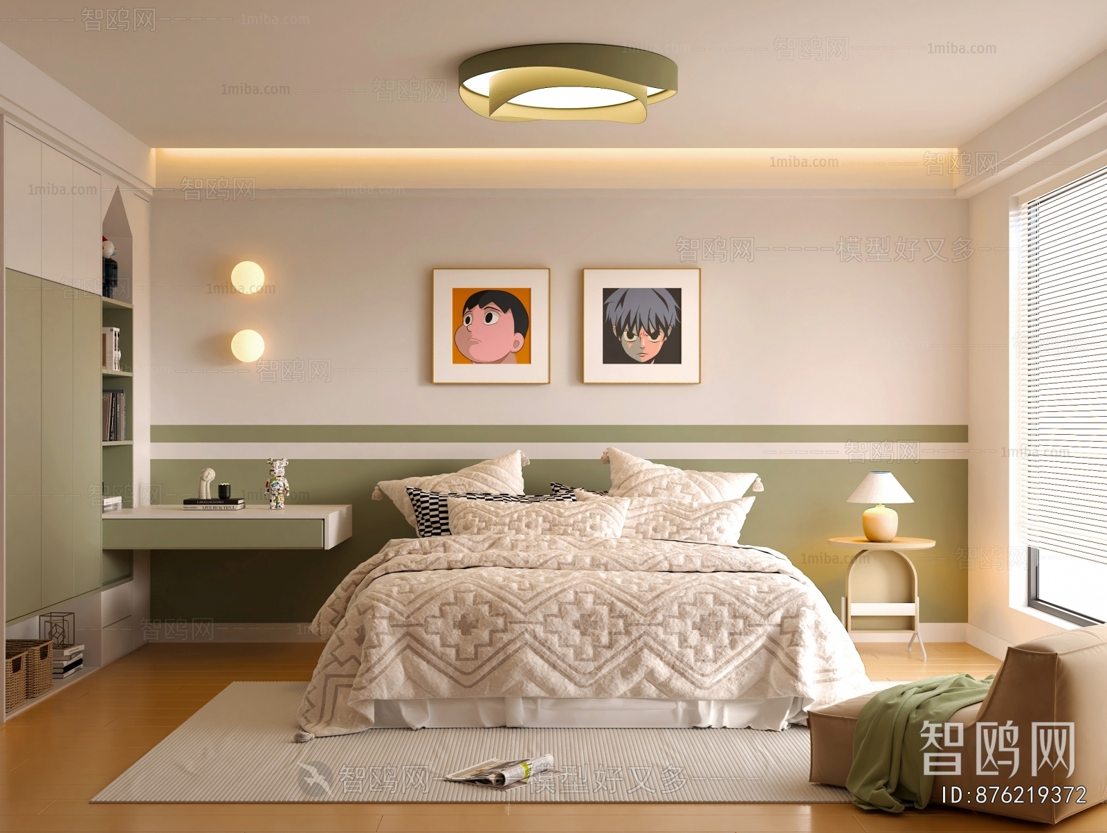 Modern Boy's Room And Son's Room