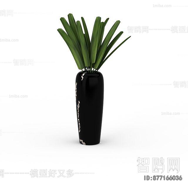 Modern Ground Green Plant Potted Plants