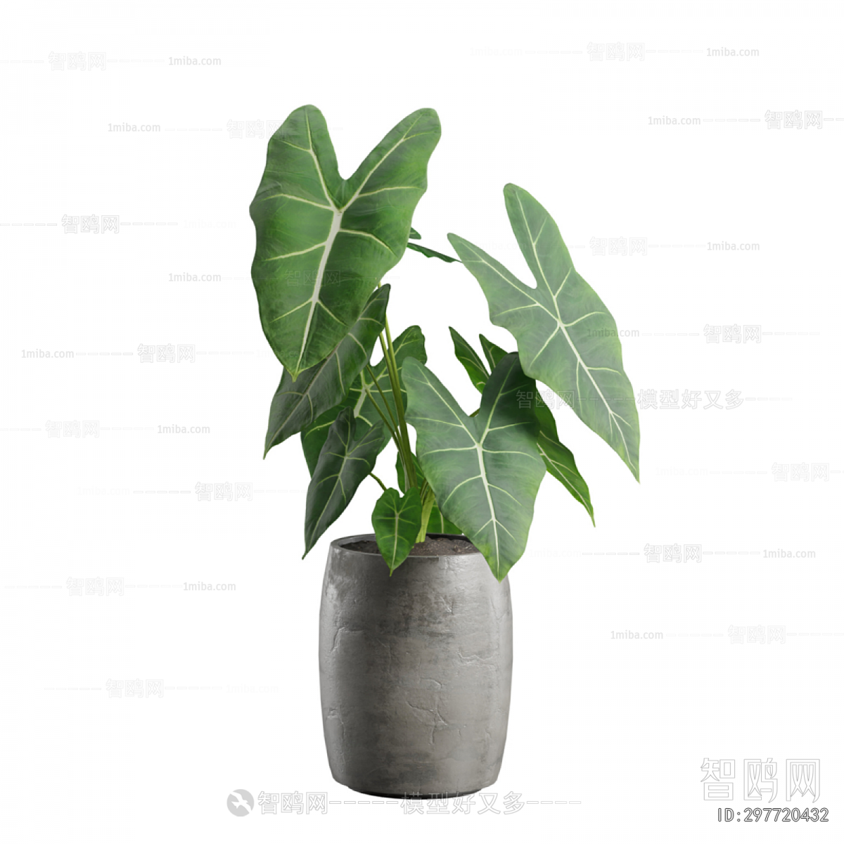 Modern Ground Green Plant Potted Plants