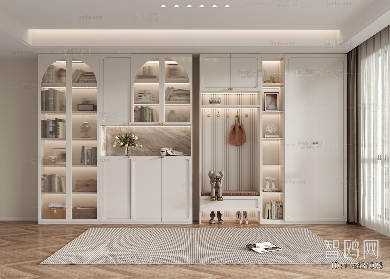 French Style Shoe Cabinet