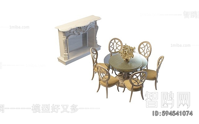 European Style Dining Table And Chairs