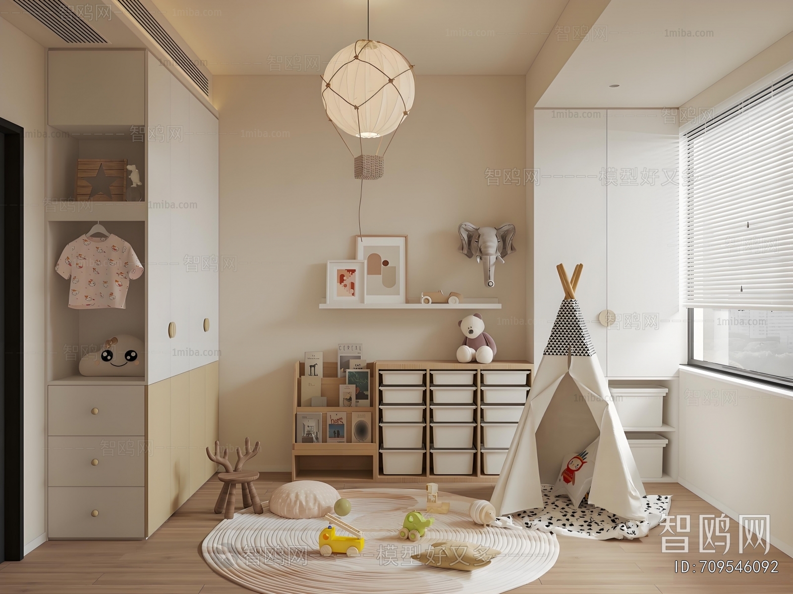 Modern Children's Room Activity Room