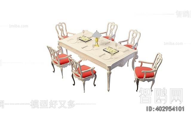 European Style Dining Table And Chairs