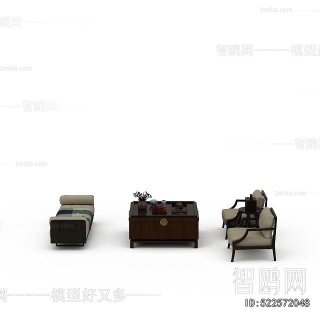 New Chinese Style Sofa Combination