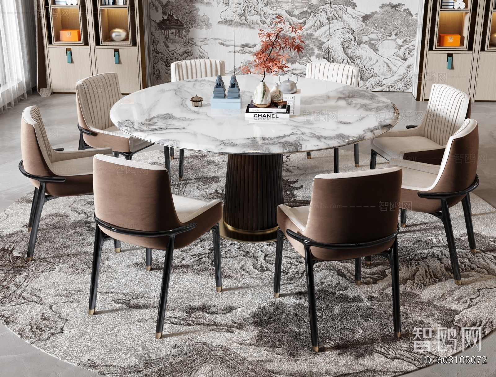 New Chinese Style Dining Table And Chairs