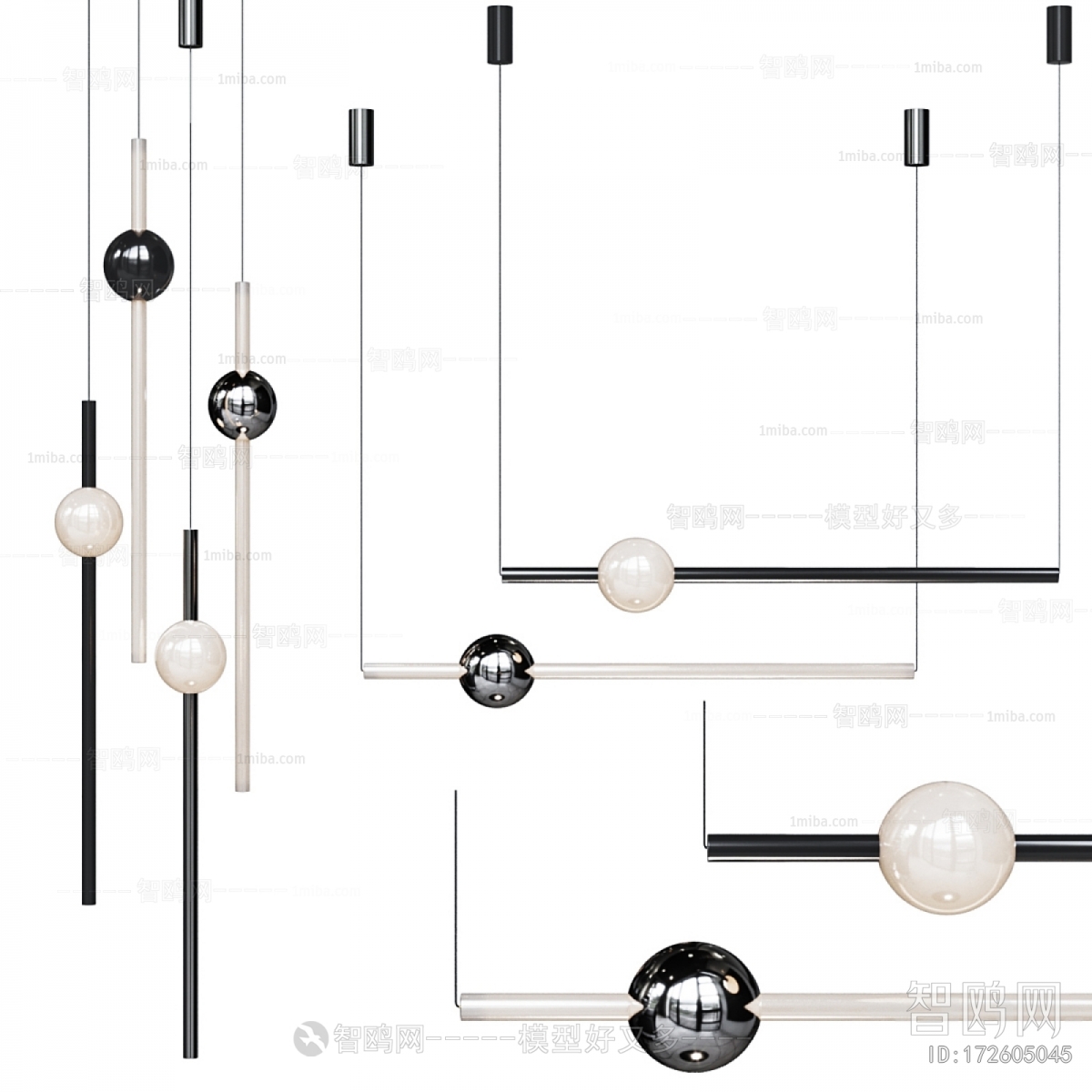 Modern Long Chandelier